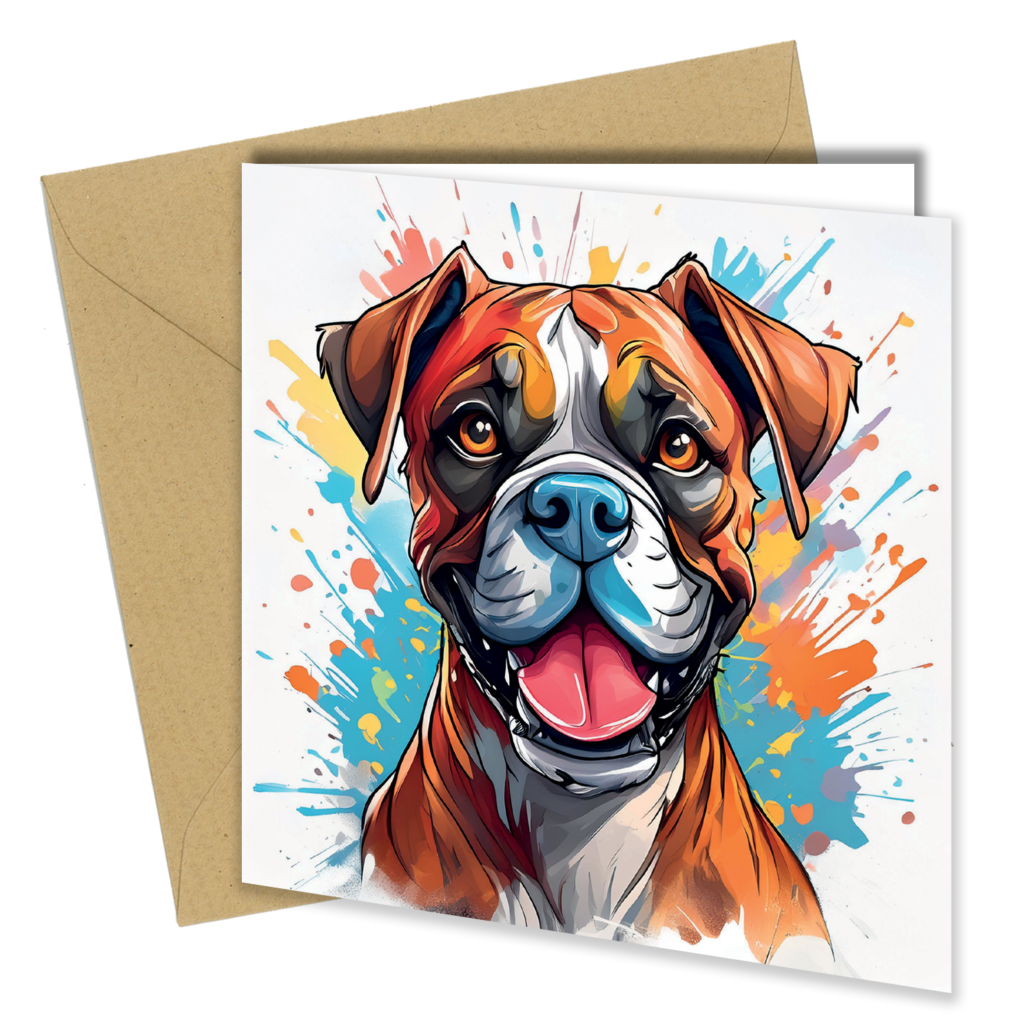 Dog/Puppy Splash of Watercolour Cards
