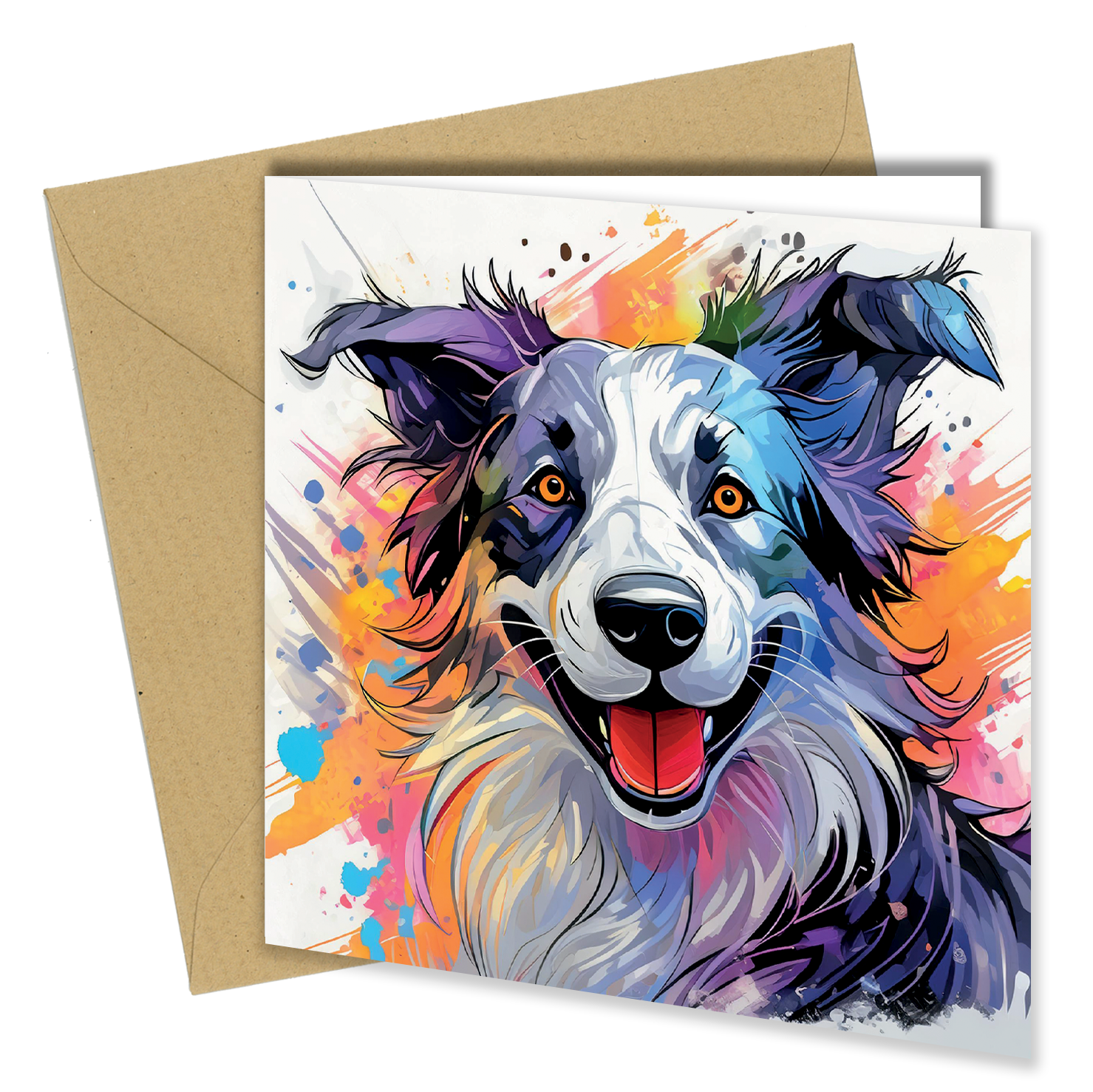 Dog/Puppy Splash of Watercolour Cards