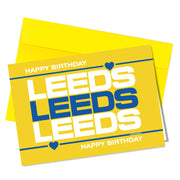 "Happy Birthday. Leeds, Leeds, Leeds, Happy Birthday" Burley Banksy (Leeds United inspired) Greeting Cards