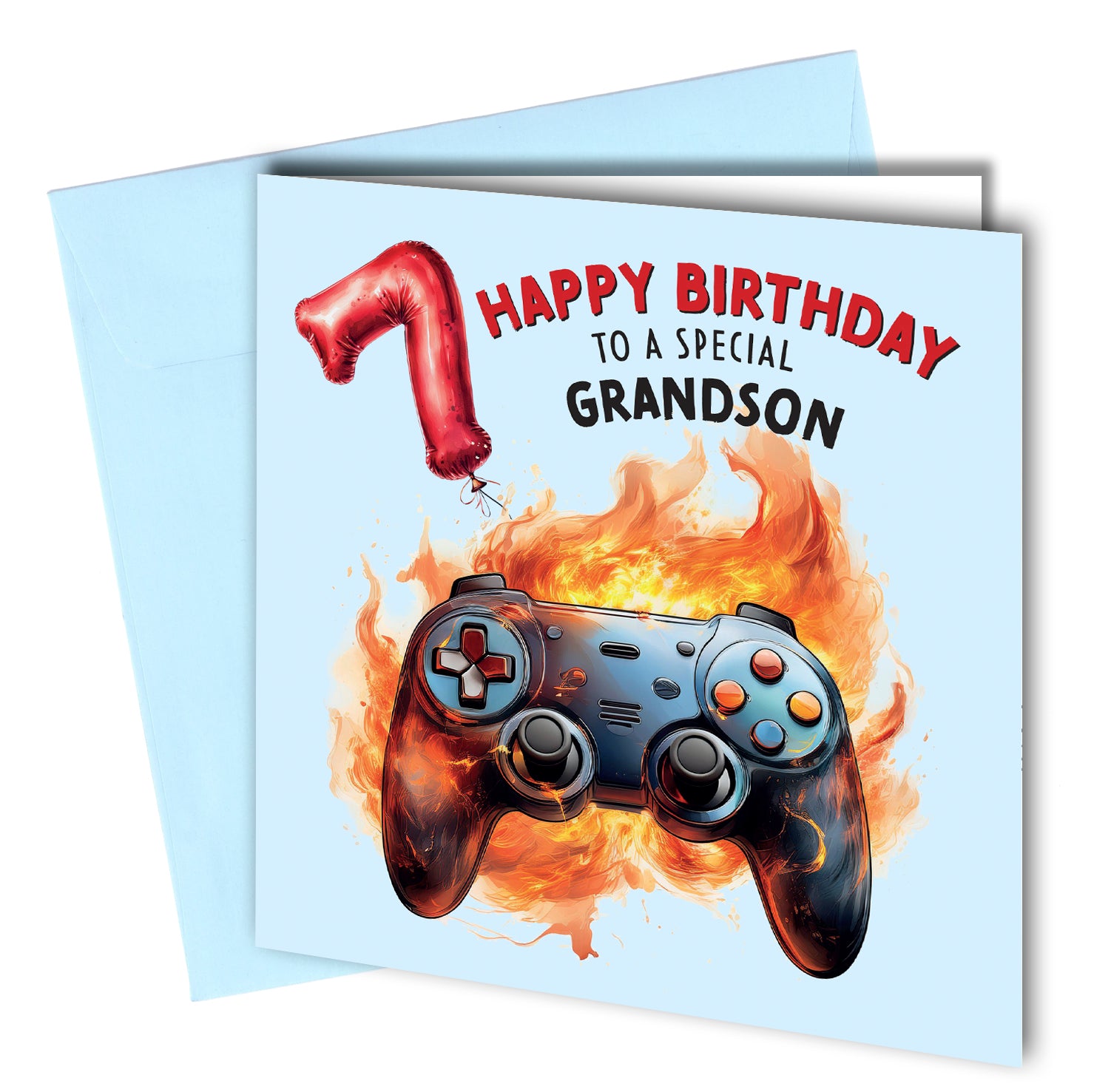 "Happy 7th birthday to a special grandson"