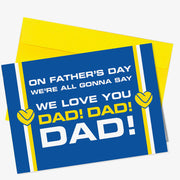 <div style="text-align: center;"><span>"On Father's Day we're all gonna say we love you dad! dad! dad!"</span></div> <div style="text-align: center;">Burley Banksy (Leeds United inspired) Greeting Cards</div>