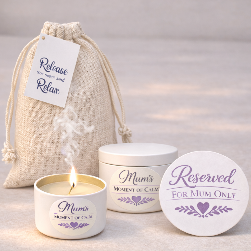 Mum Relaxation Gift Set – Spa Candle Self Care Box | Mum Birthday Present With Free Gift