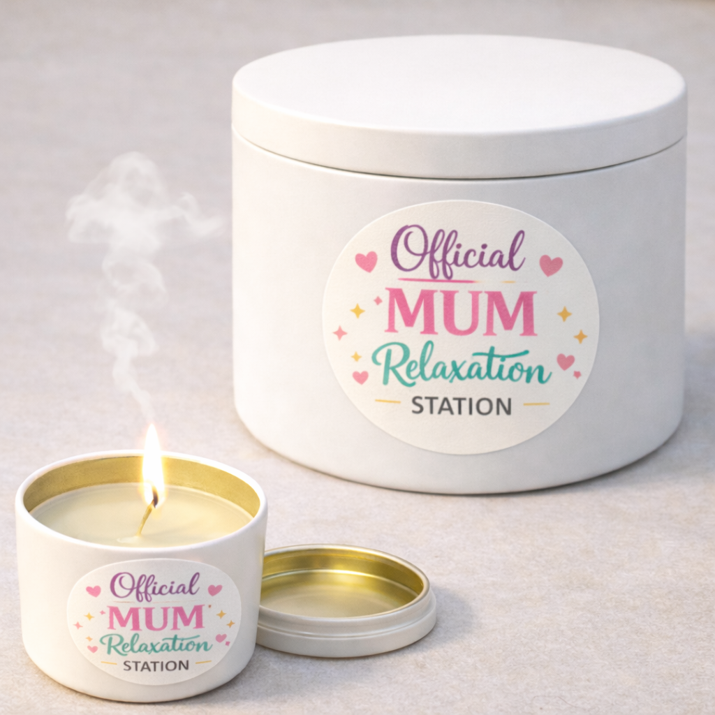 Mum Candle and Coaster Gift Set With Free Gift – Mother’s Day or Birthday Present