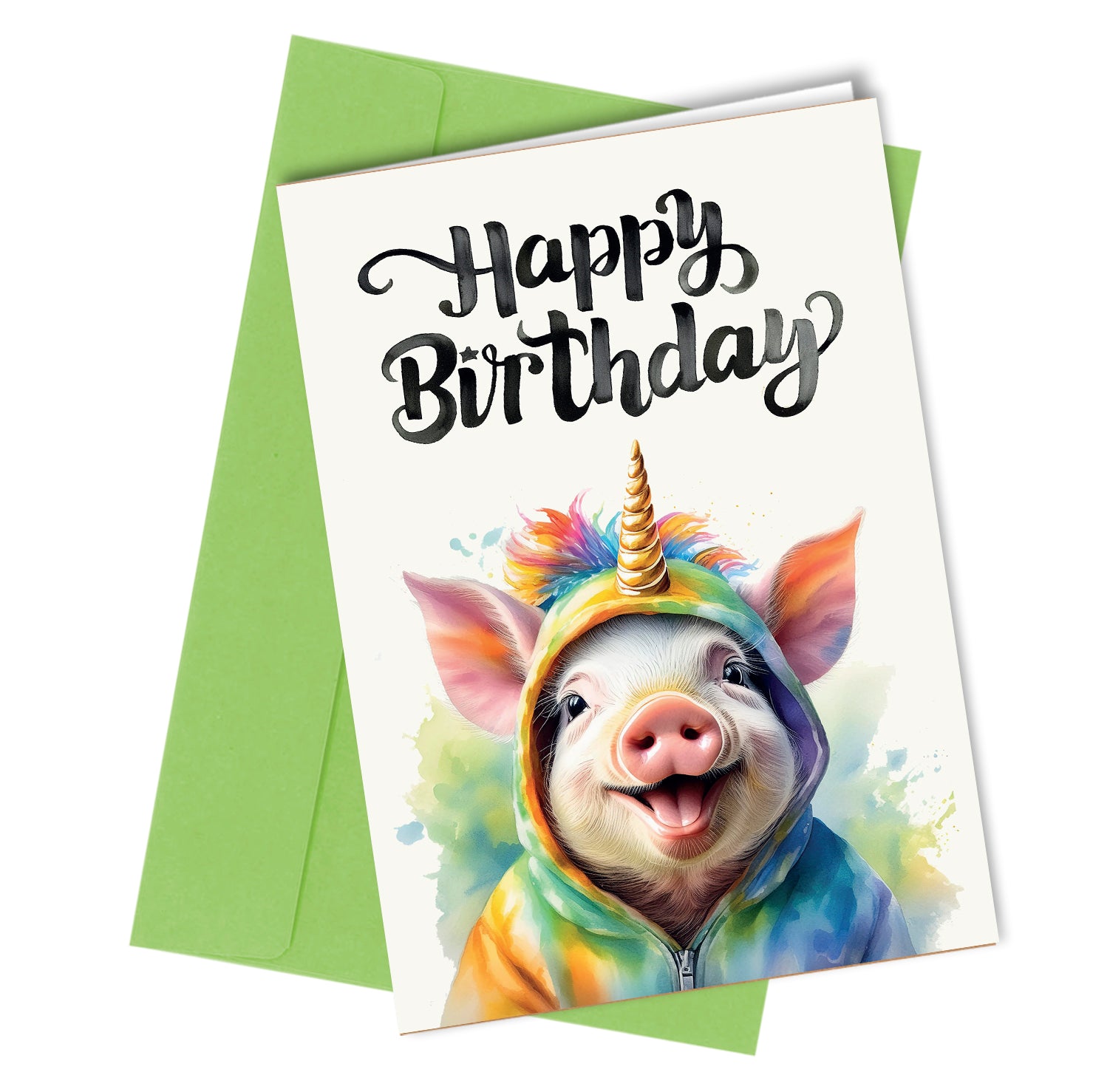 #1680 Happy Birthday Pig