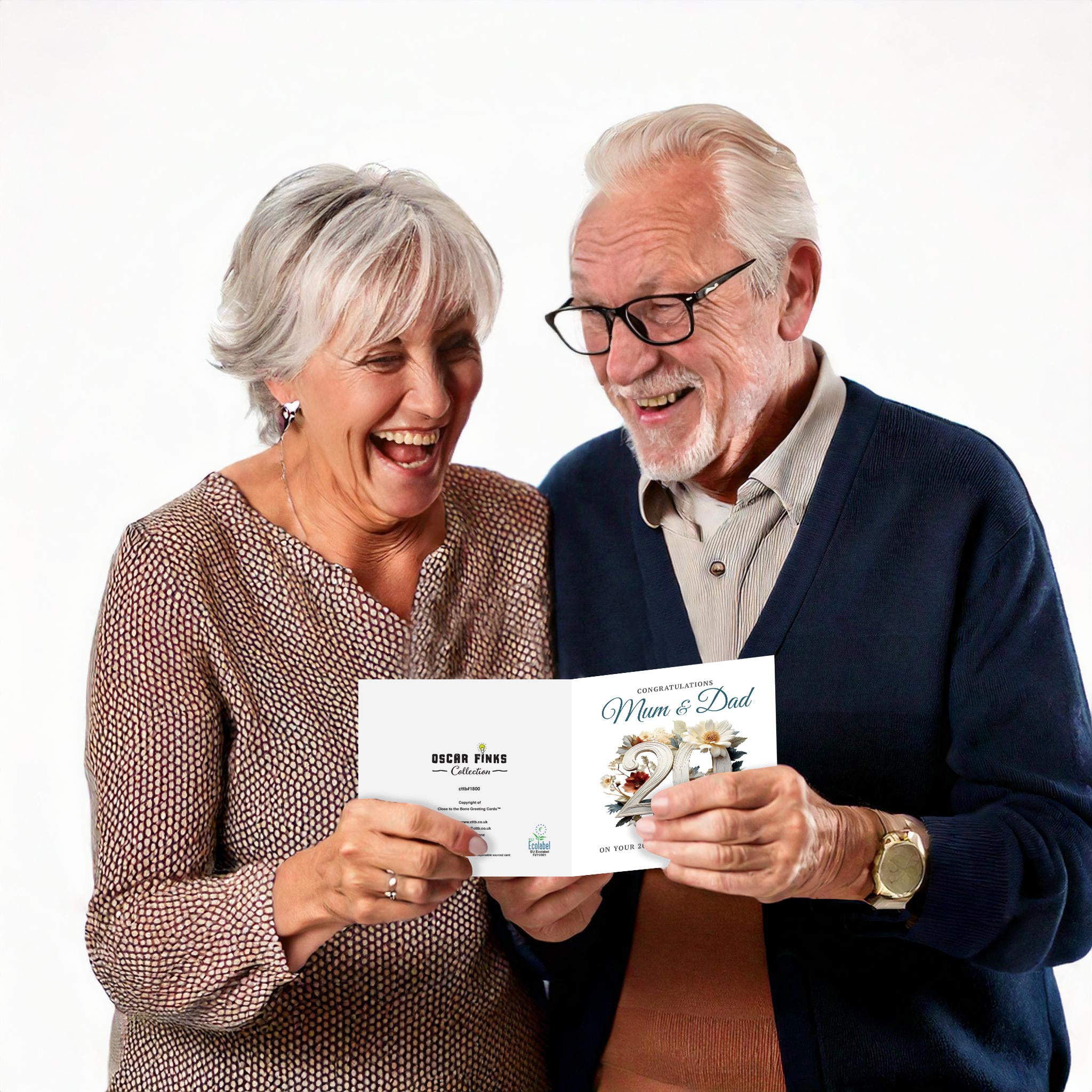 #1824 20th Mum And Dad Anniversary Card