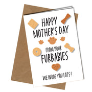 "Happy Mother's Day From your furbabies. We woof you lots!" mothers day card