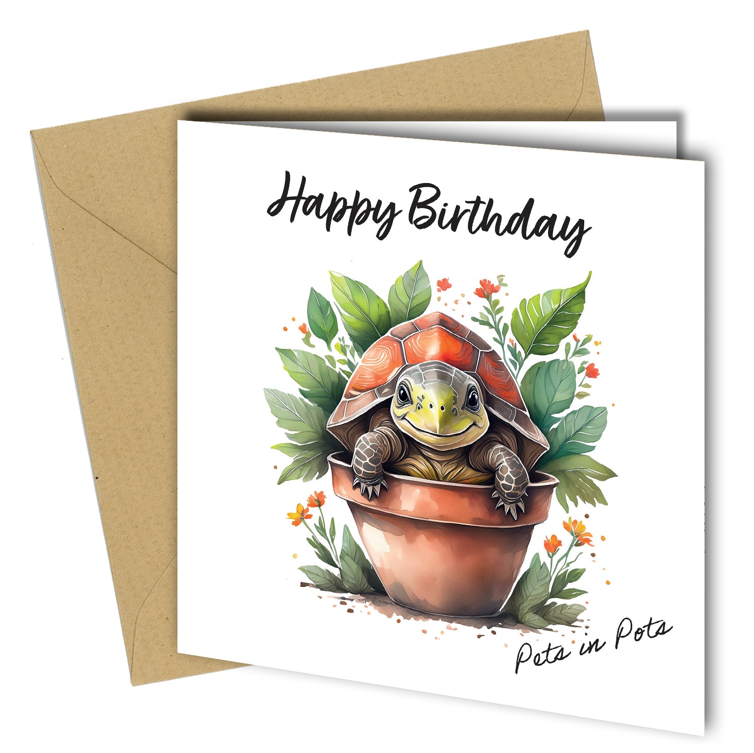 Pets in Pots Birthday Cards