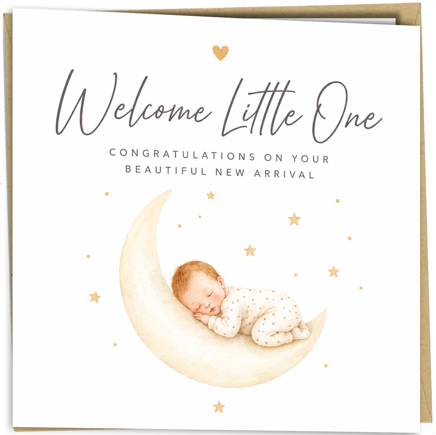 Welcome Little One New Baby Congratulations Card - cb003