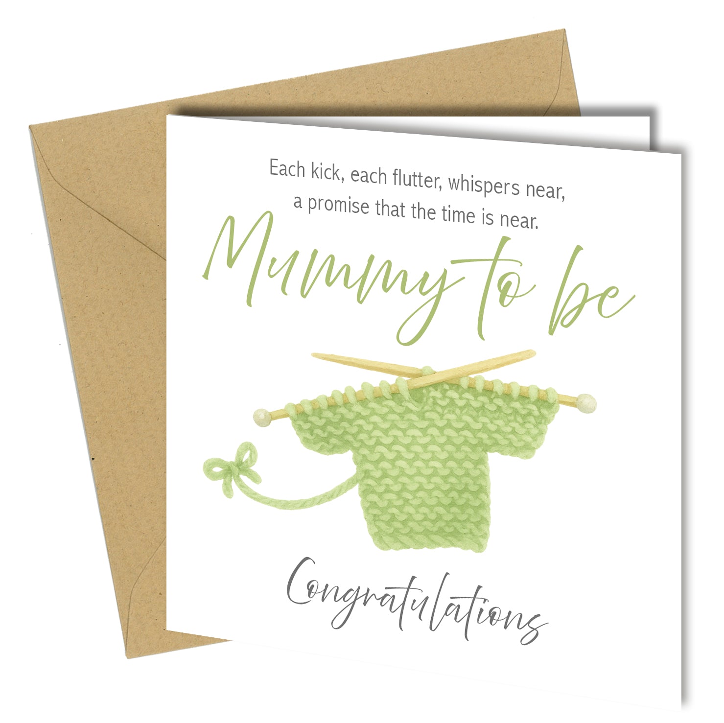 Mummy To Be Congratulations Card – Baby Shower Greeting Card - cb005