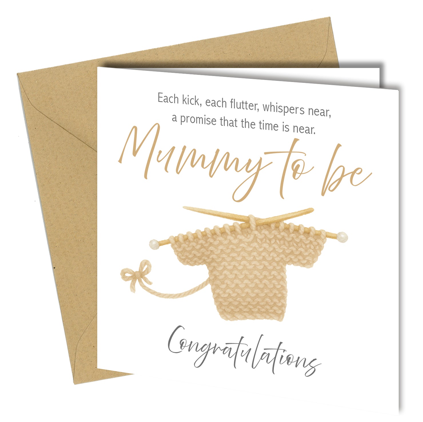 Mummy To Be Congratulations Card – Baby Shower Greeting Card - cb005