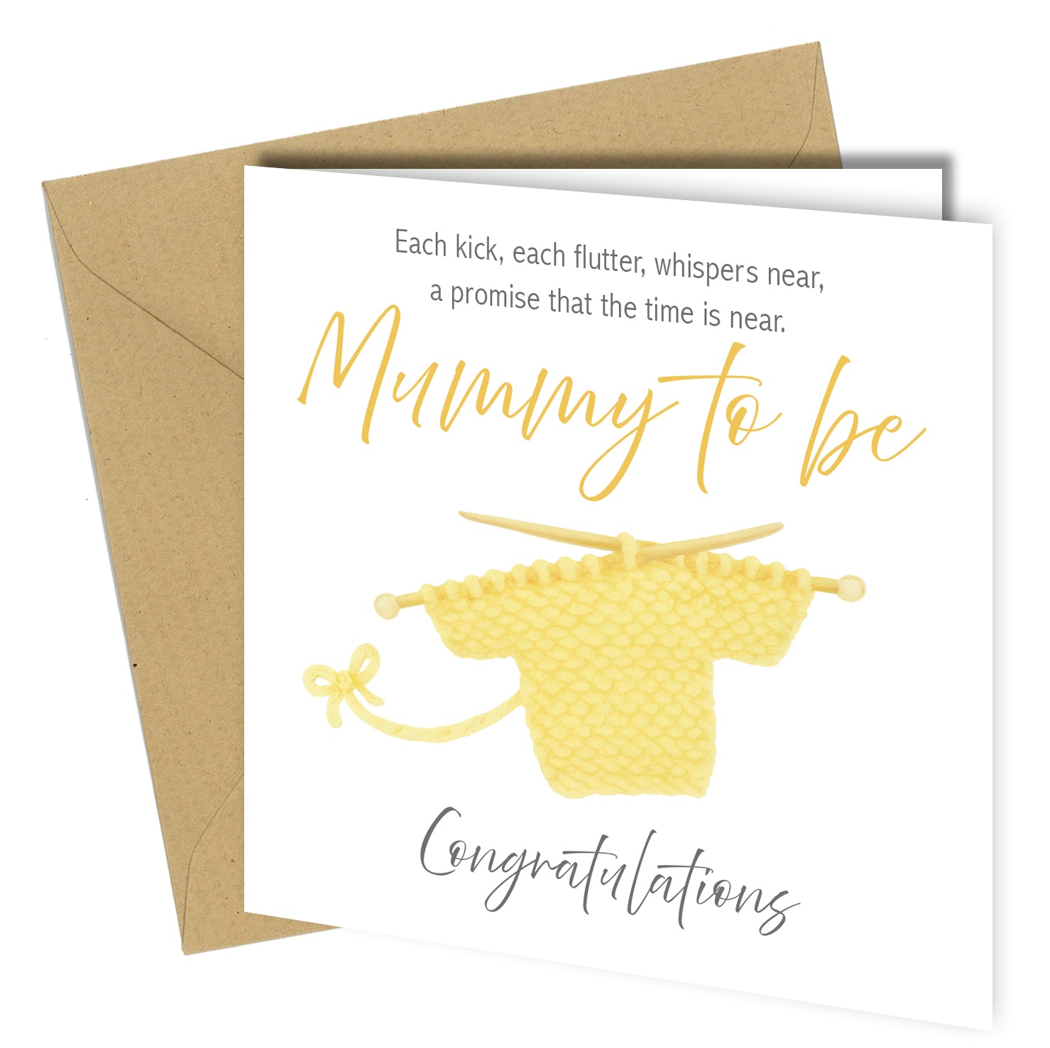 Mummy To Be Congratulations Card – Baby Shower Greeting Card - cb005