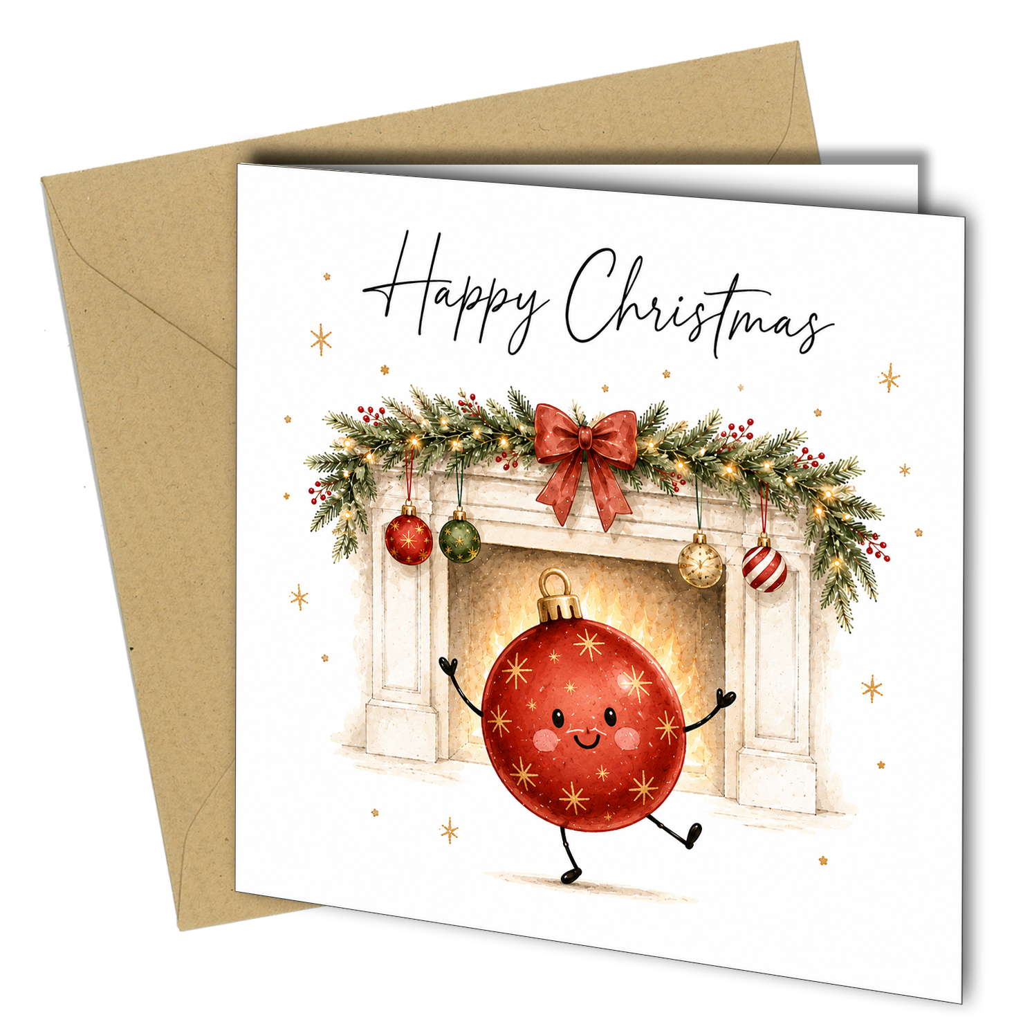 Pack of 10 Christmas Cards | Cute Festive Designs - cb116