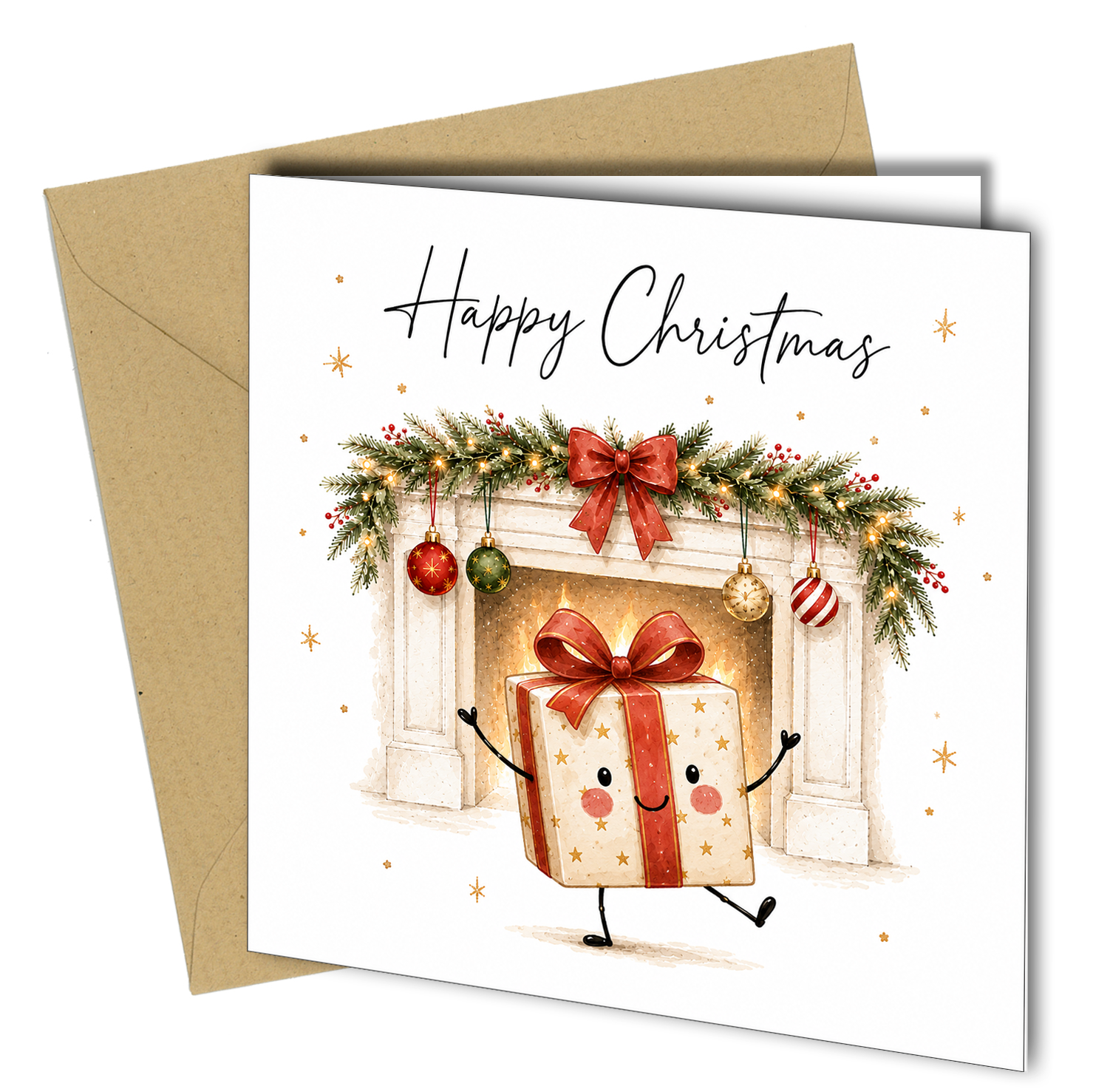 Pack of 10 Christmas Cards | Cute Festive Designs - cb116