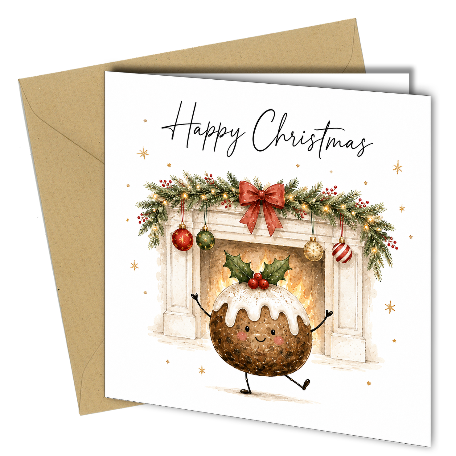 Pack of 10 Christmas Cards | Cute Festive Designs - cb116