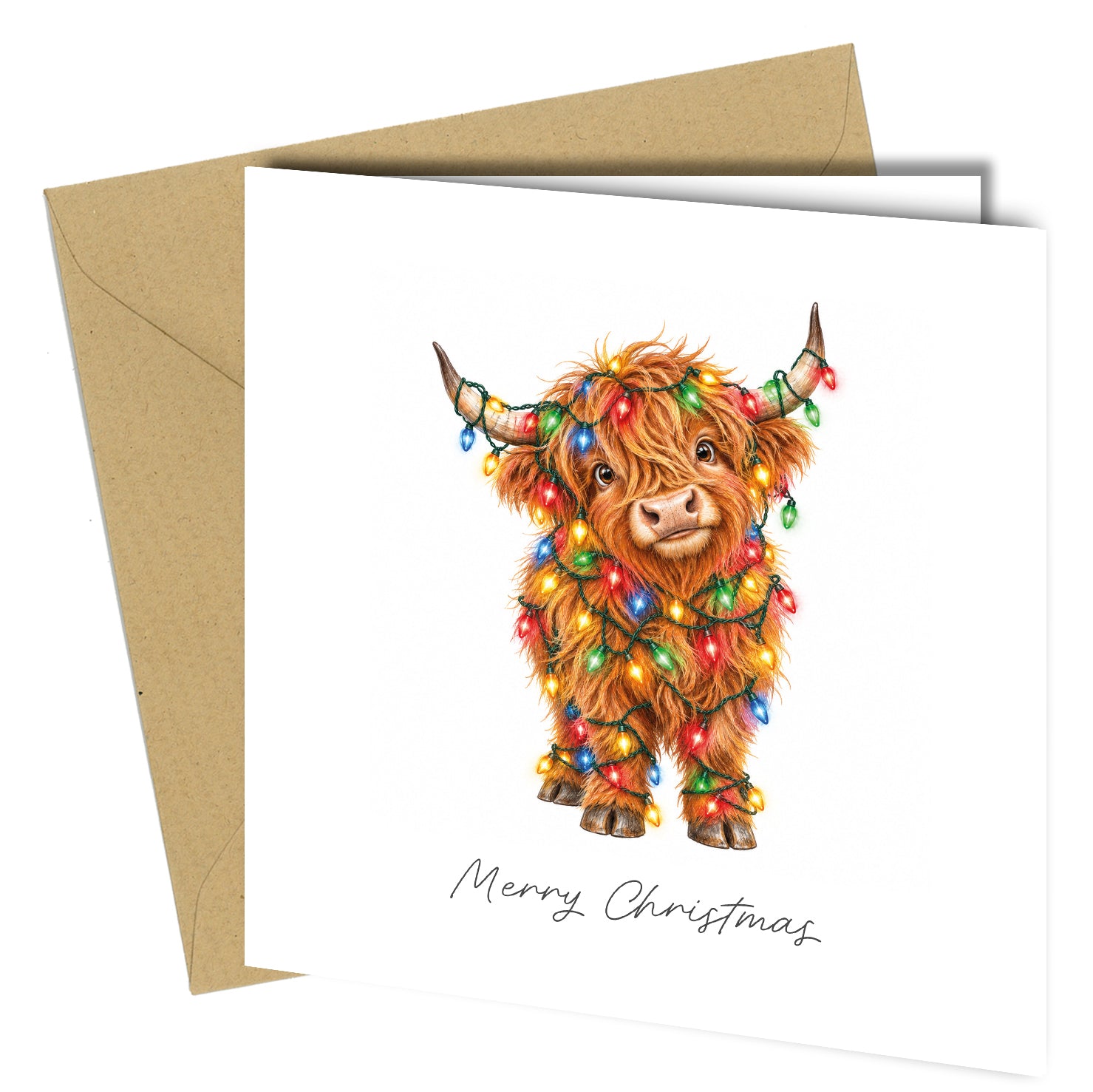 Pack of 10 Funny Animal Christmas Cards Assorted Festive Designs - cb127
