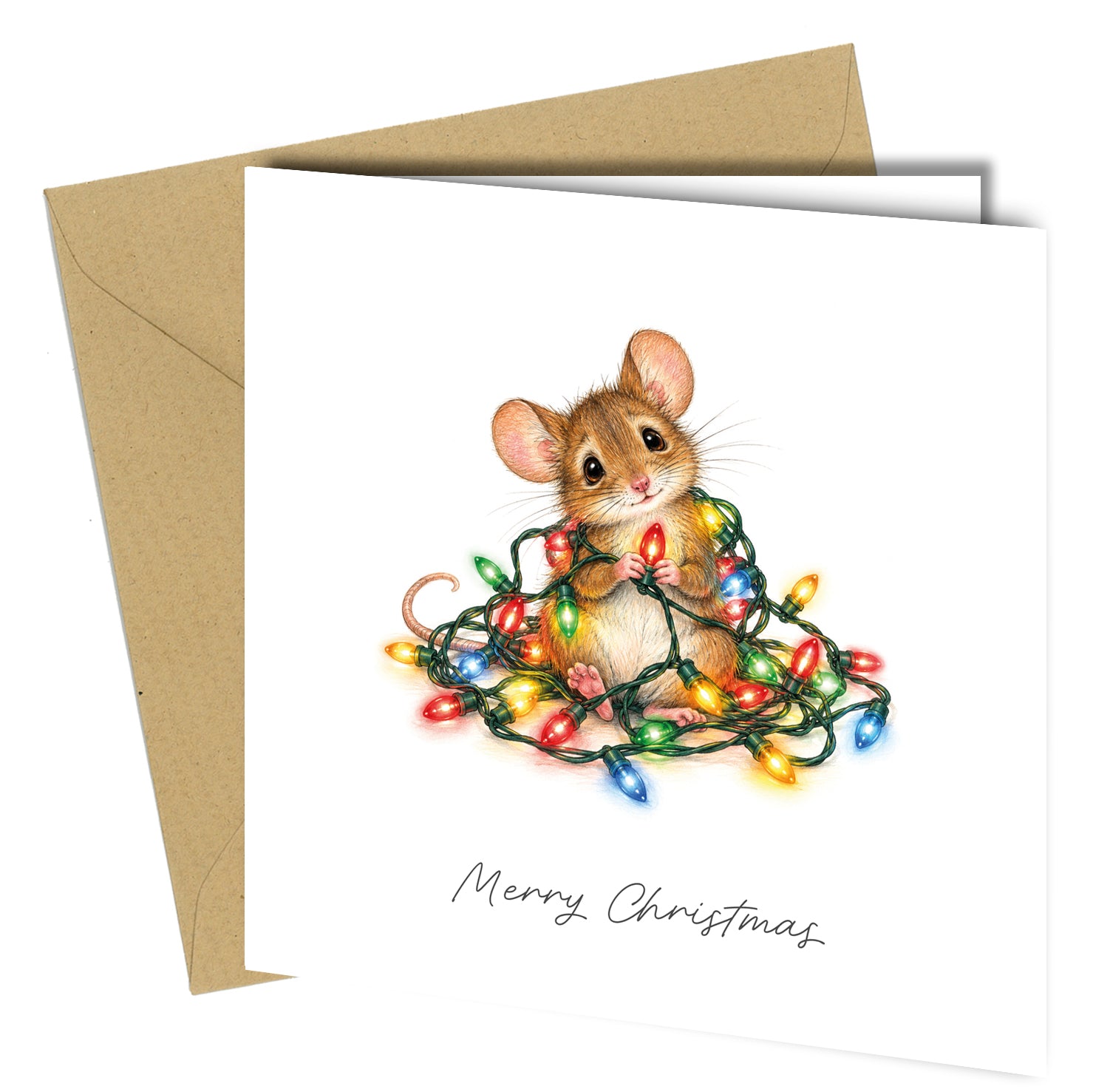 Pack of 10 Funny Animal Christmas Cards Assorted Festive Designs - cb127