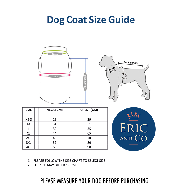 Waterproof Dog Coat With Harness 2 in 1 / Fluffy Fleece Lining / E007