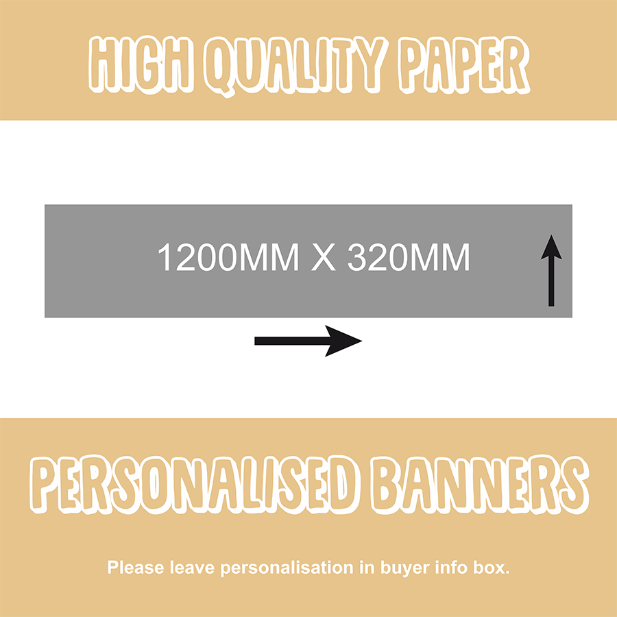 Copy of B008 - 3 x Personalised 80th Birthday Banner