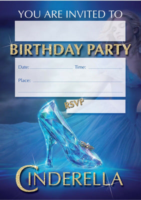 Cinderella Birthday Invitations