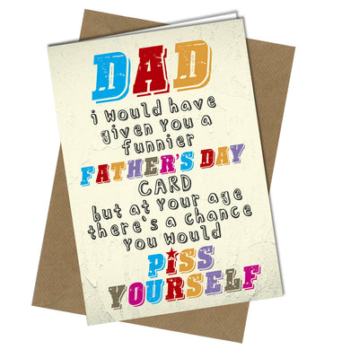 #1013 Funnier Father's Day Card - Close to the Bone Greeting Cards