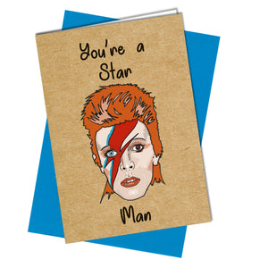 #1032 You're A Star Man - Close to the Bone Greeting Cards