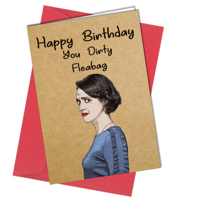 #1076 Dirty Fleabag - Close to the Bone Greeting Cards