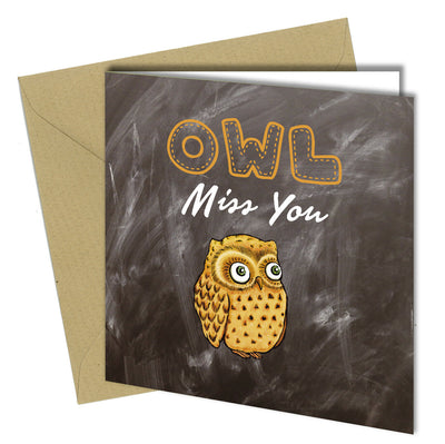 #1111 Owl Miss You - Close to the Bone Greeting Cards