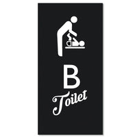 MENS WOMEN DISABLED BABY CHANGING Sign Pub Restaurant Bar Cafe Work Office - Close to the Bone Greeting Cards