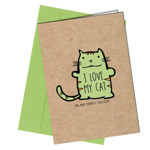 #1225 I Love My Cat - Close to the Bone Greeting Cards