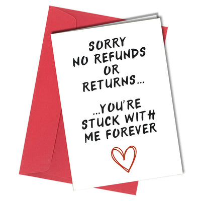 #1228 Stuck With Me Forever - Close to the Bone Greeting Cards