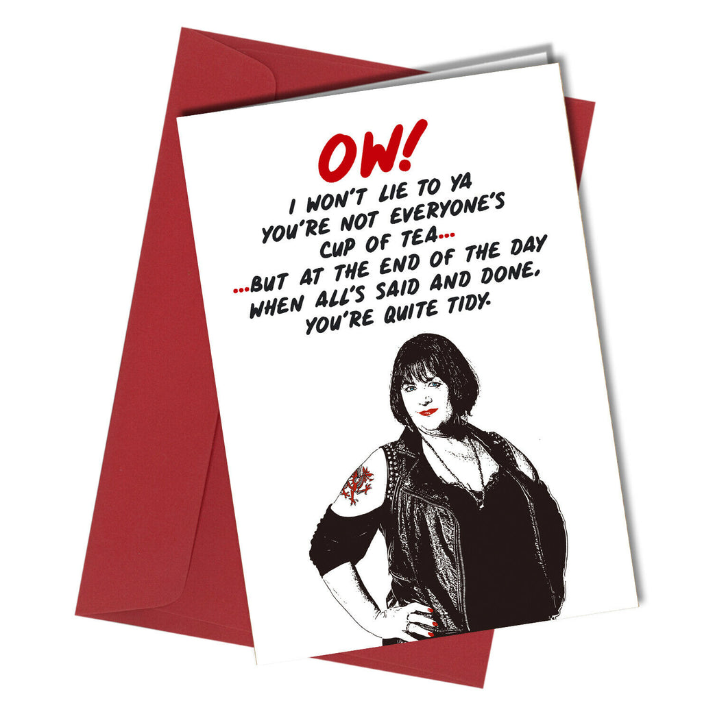 #1232 You're Quite Tidy - Close to the Bone Greeting Cards