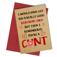 Rude Valentine / Birthday / Anniversary Card Funny Adult Comedy Better Cards - Close to the Bone Greeting Cards