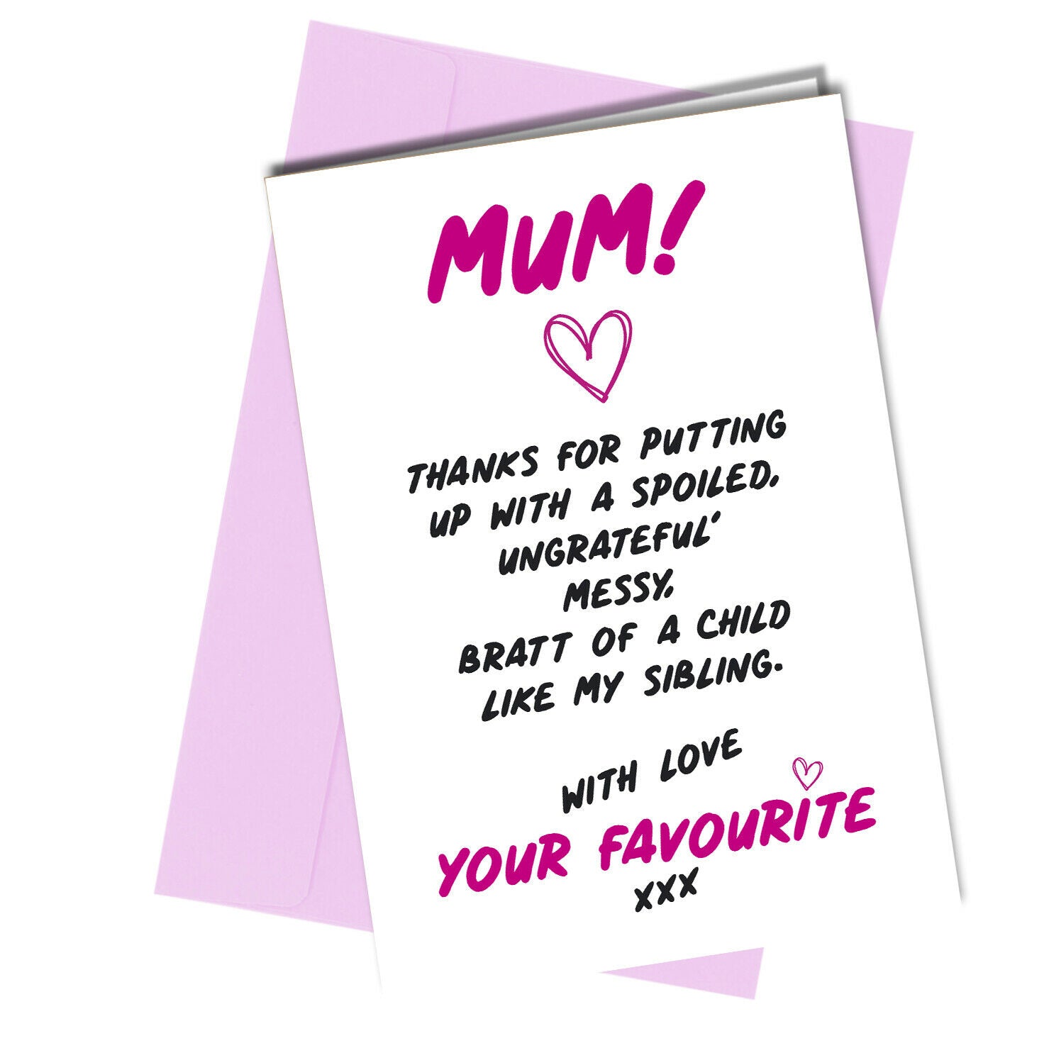 #1272 Brat Of A Child - Close to the Bone Greeting Cards