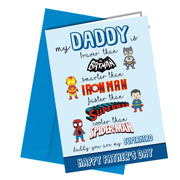#1344 Superhero Daddy - Close to the Bone Greeting Cards