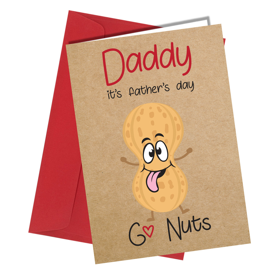 #1350 Go Nuts Daddy - Close to the Bone Greeting Cards