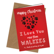 #1352 More Than Walkies - Close to the Bone Greeting Cards