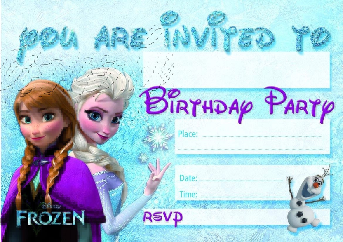 #2 Frozen Invitations x10