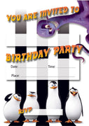 Penguins Of Madagascar Birthday Invitations