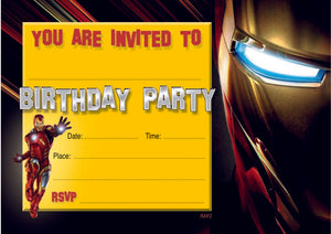 Ironman Birthday Invitations