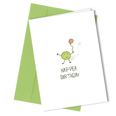#98 Hap-Pea BIRTHDAY DAY Card Funny Humour Rude Joke Top Quality Top Quality - Close to the Bone Greeting Cards