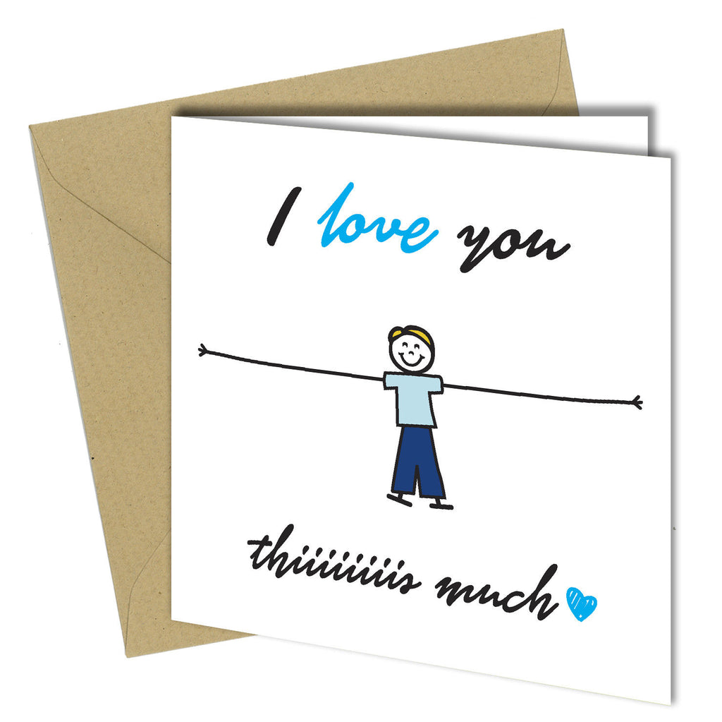 #468 I Love You - Close to the Bone Greeting Cards