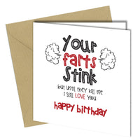 #727 Your Fart Stinks - Close to the Bone Greeting Cards