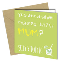 #507 Gin & Tonic - Close to the Bone Greeting Cards