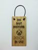 X BOX 1S DO NOT DISTURB Oak Veneer Quality Wooden Plaque Door Hanger Sign 9x19cm - Close to the Bone Greeting Cards