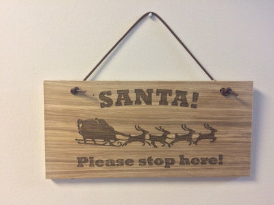 #10 Santa Stop Here - Close to the Bone Greeting Cards