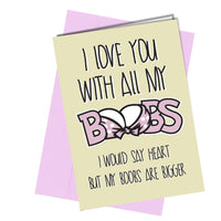 #43 All My Boobs - Close to the Bone Greeting Cards