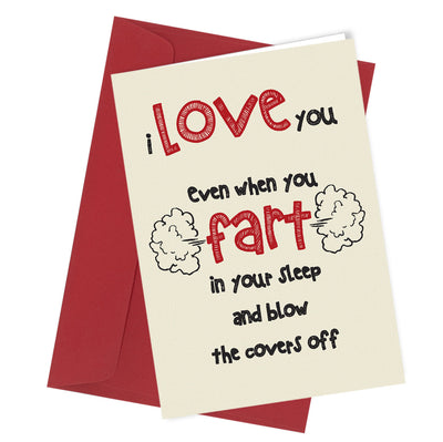 #76 Fart In Your Sleep - Close to the Bone Greeting Cards