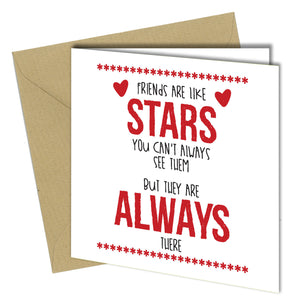 #717 Friends Are Like Stars - Close to the Bone Greeting Cards