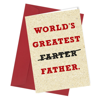 #101 Worlds Greatest Farter - Close to the Bone Greeting Cards