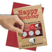 #307 Scratch Card GREETINGS BIRTHDAY Card Comedy / Funny / Humour / Rude Joke - Close to the Bone Greeting Cards